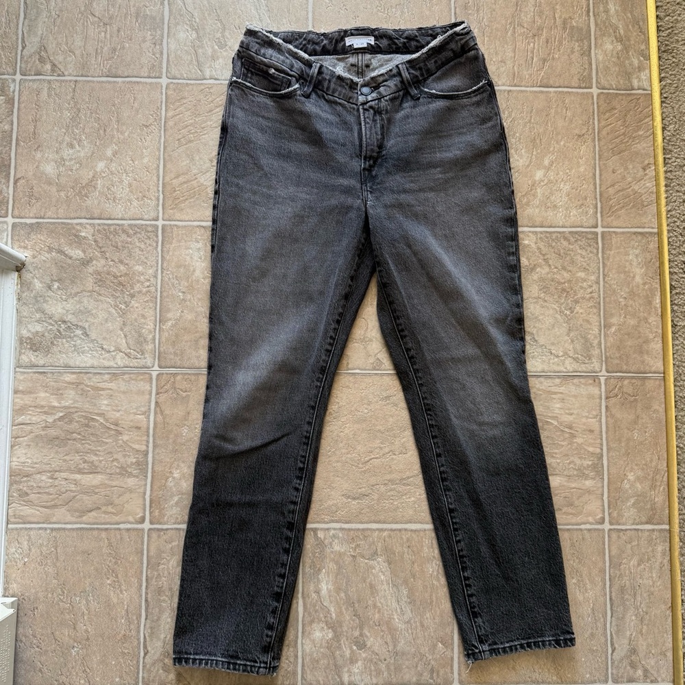 Good American Distressed Black Jeans